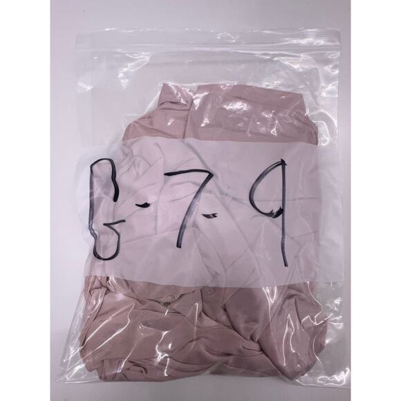 Jrs by Barad Womens Robe Size 9 Pink Maxi Silky Lace VTG Open Front Long Sleeve - Picture 16 of 16